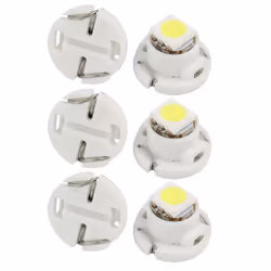 Ampoule Tableau de bord SOURCING MAP LED T4.7 SMD Blanc 5050 Auto Voiture Compteur tableau bord Éclairage Intérieur 6Pcs