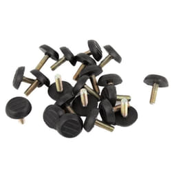 Pied de nivellement - SOURCING MAP - M6 x 20mm - Lot de 20 - Métal et plastique - Noir et argenté