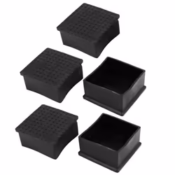 Pied de meuble SOURCING MAP Couvre-pieds de table pour 60mm x 60mm Embout Pied Chaise Carré Caoutchouc Protecteur Meubles Noi ...