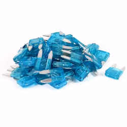 SOURCING MAP 50Pcs Auto Voiture Moto Fusible ATO ATC Lame Bleu 15A