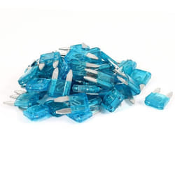 SOURCING MAP 50Pcs Auto Voiture Moto Fusible ATO ATC Lame Bleu 15A