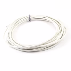 Fil tressé haute température - SOURCING MAP - 2mm² - Silicone - 5m - Blanc