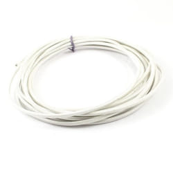 Fil tressé haute température - SOURCING MAP - 2mm² - Silicone - 5m - Blanc