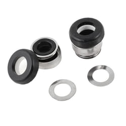 SOURCING MAP 2Pcs Anneau en céramique pompes à eau joint mécanique Garniture industriel 12mm ID avec rondelle plate