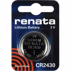 Renata CR2430 Lot de 2 piles au lithium 3V