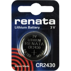 Renata CR2430 Lot de 2 piles au lithium 3V