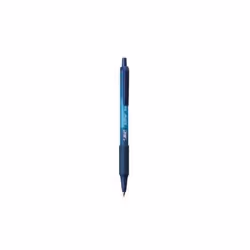 BIC 837398, Clip, Stylo à bille rétractable avec clip, Bleu, 12 pièce(s)