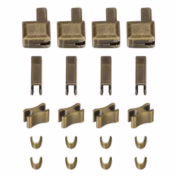 Fermeture éclair SOURCING MAP 4 Kits #10 Réparation Retenue Boîte Insertion Goupille Haut Bas Arrêt pour Manteau Fermeture Br ...
