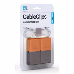 Bluelounge CableClip range-câbles et serre-câbles Gris, Orange 4 pièce(s)