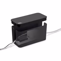 CableBox Mini, Boîtier de câbles, Bureau, Plastique, Noir