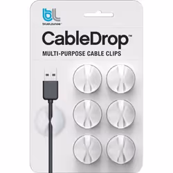 Bluelounge CableDrop range-câbles et serre-câbles Blanc 6 pièce(s)