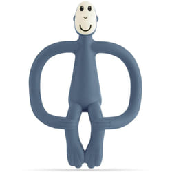 Matchstick Monkey Teething Toy and Gel Applicator Airforce Blue 1 pcs
