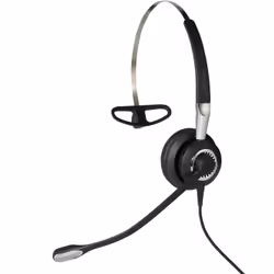 Jabra Biz 2400 II USB Mono CC MS, Avec fil, Bureau/Centre d'appels, 54 g, Casque, Noir, Argent