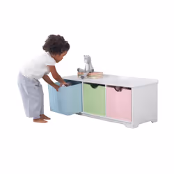 KidKraft Banc De Rangement Nantucket - Pastel