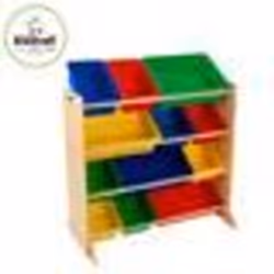 KidKraft Meuble Avec Bacs De Rangement Primaires, Multicolore, Garçon, Panneaux MDF, Plastique, 3 an(s), 8 an(s), Chine