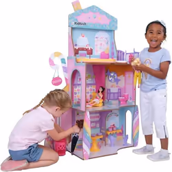 KidKraft - Maison de poupées/château Candy Castle en bois avec 28 accessoires inclus
