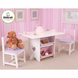 KidKraft Ensemble Table Et 2 Chaises Cœur