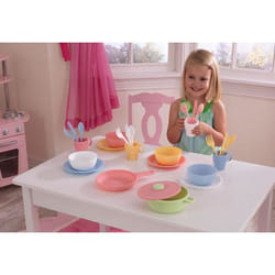 KidKraft Batterie de cuisine 27 pièces, couleurs pastel