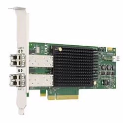 Broadcom LPE32002-M2, Interne, Avec fil, PCI Express, Fibre, 3200 Mbit/s, Noir, Vert, Gris