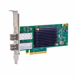 Broadcom LPe36002-M64 FC Host Bus Adapter, Interne, Avec fil, PCI Express, Fibre, 28900 Mbit/s, Vert