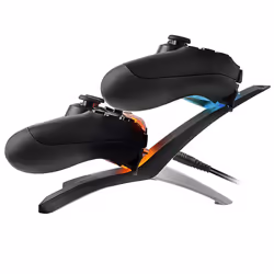PDP Energizer 2X Manettes de jeu Noir, Transparent Secteur Intérieure