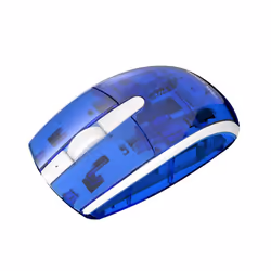 PDP Blueberry Boom, Optique, RF sans fil, Bleu, Transparent