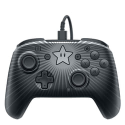 PDP Faceoff Wired Pro Controller- Star Mario Noir, Gris Manette de jeu Analogique/Numérique Nintendo Switch