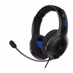 PDP LVL50, Avec fil, Jouer, Casque, Noir, Gris
