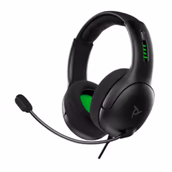 PDP LVL50, Avec fil, Jouer, 272 g, Casque, Noir, Vert, Gris