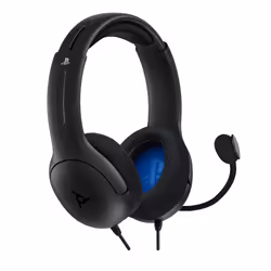 PDP Casque filaire AIRLITE: Void Black Pour PlayStation 5 et PlayStation 4, Avec fil, Jouer, Casque, Noir