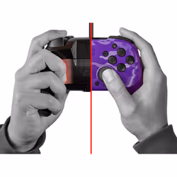 PDP Faceoff Deluxe+ Audio Camouflage, Violet USB Manette de jeu Analogique/Numérique Nintendo Switch, Nintendo Switch Lite, Nintendo Switch OLED - Vue supplémentaire 5