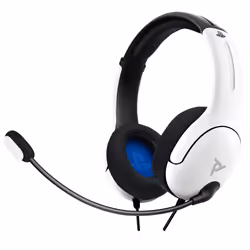 PDP Casque filaire AIRLITE: Frost White Pour PlayStation 5 et PlayStation 4