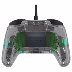 PDP Afterglow Deluxe+ Transparent USB Manette de jeu Analogique/Numérique Nintendo Switch, Nintendo Switch OLED