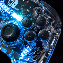 PDP Afterglow Noir, Transparent Manette de jeu Analogique/Numérique Nintendo Switch, Nintendo Switch Lite, Nintendo Switch OLED