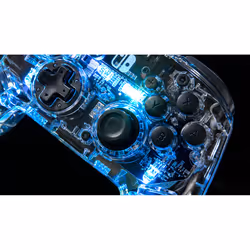 PDP Afterglow Noir, Transparent Manette de jeu Analogique/Numérique Nintendo Switch, Nintendo Switch Lite, Nintendo Switch OLED