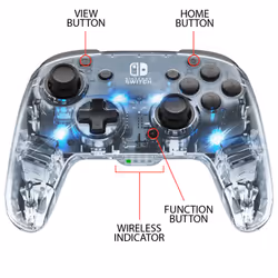 PDP Afterglow Noir, Transparent Manette de jeu Analogique/Numérique Nintendo Switch, Nintendo Switch Lite, Nintendo Switch OLED - Vue supplémentaire 7