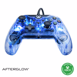 PDP Afterglow Noir, Bleu, Transparent USB Manette de jeu Analogique/Numérique Xbox One, Xbox Series S, Xbox Series X - Vue supplémentaire 4