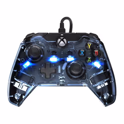 PDP Afterglow Noir, Bleu, Transparent USB Manette de jeu Analogique/Numérique Xbox One, Xbox Series S, Xbox Series X - Vue supplémentaire 8