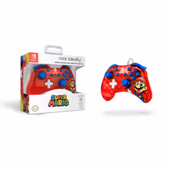 PDP Rock Candy: Mario Punch Rouge, Translucide USB Manette de jeu Analogique/Numérique Nintendo Switch, Nintendo Switch Lite, Nintendo Switch OLED - Vue supplémentaire 9