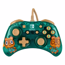 PDP Rock Candy: Timmy Tommy Breezy Blue Vert, Translucide USB Manette de jeu Analogique/Numérique Nintendo Switch, Nintendo Switch Lite, Nintendo Switch OLED