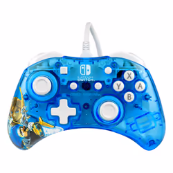 PDP Rock Candy: Berry Brave Link Bleu, Translucide USB Manette de jeu Analogique/Numérique Nintendo Switch, Nintendo Switch Lite, Nintendo Switch OLED