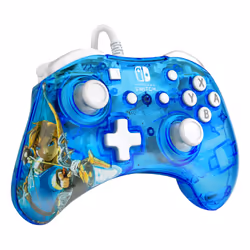 PDP Rock Candy: Berry Brave Link Bleu, Translucide USB Manette de jeu Analogique/Numérique Nintendo Switch, Nintendo Switch Lite, Nintendo Switch OLED - Vue supplémentaire 5