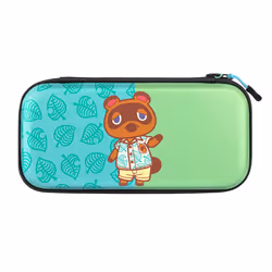 PDP Slim Deluxe: Animal Crossing Tom Nook, Boîtier robuste, Nintendo, Bleu, Vert, Nintendo Switch, Nintendo Switch Lite, Nint ...