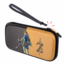 PDP Slim Deluxe: Hyrule Hero Link Boîtier robuste Nintendo Noir, Or - Vue supplémentaire 7