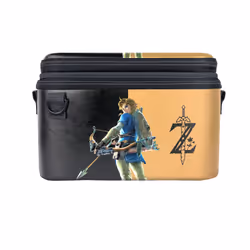 PDP Overnight: Hyrule Hero Link Boîtier robuste Nintendo Noir, Marron