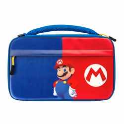 PDP Commuter: Power Pose Mario, Boîtier robuste, Nintendo, Bleu, Rouge, Nintendo Switch, Nintendo Switch Lite, Nintendo Switc ...