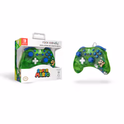 PDP Rock Candy: Luigi Lime Bleu, Vert, Translucide USB Manette de jeu Analogique/Numérique Nintendo Switch, Nintendo Switch Lite, Nintendo Switch OLED - Vue supplémentaire 7