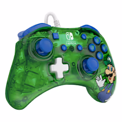PDP Rock Candy: Luigi Lime Bleu, Vert, Translucide USB Manette de jeu Analogique/Numérique Nintendo Switch, Nintendo Switch Lite, Nintendo Switch OLED - Vue supplémentaire 8