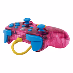 PDP Rock Candy: Bubblegum Peach Rose, Translucide USB Manette de jeu Analogique/Numérique Nintendo Switch, Nintendo Switch Lite, Nintendo Switch OLED - Vue supplémentaire 4