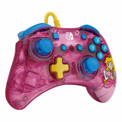 PDP Rock Candy: Bubblegum Peach Rose, Translucide USB Manette de jeu Analogique/Numérique Nintendo Switch, Nintendo Switch Lite, Nintendo Switch OLED - Vue supplémentaire 6